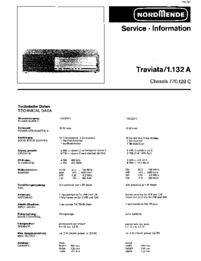 Nordmende Traviata 1.132A service manual