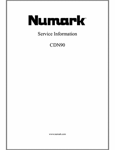 Numark CDN90 cd