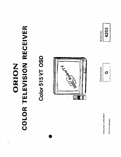 ORION Color 515VT schematics