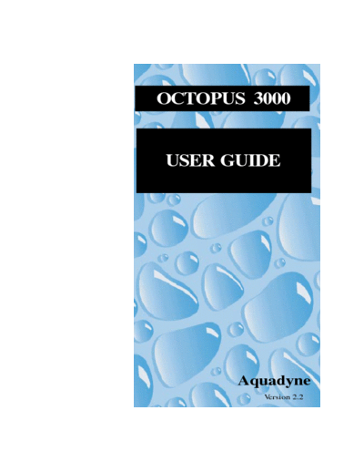 Aquadyne Octopus3000 Manual
