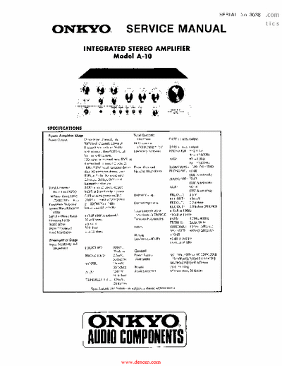 Onkyo A10 integrated amplifier