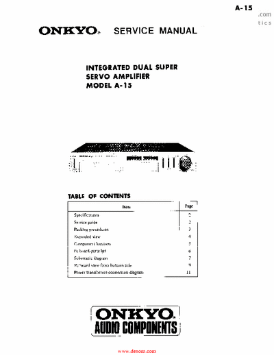 Onkyo A15 integrated amplifier