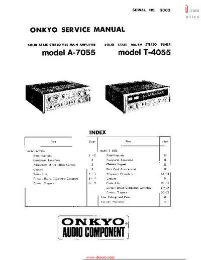 Onkyo A7055 integrated amplifier