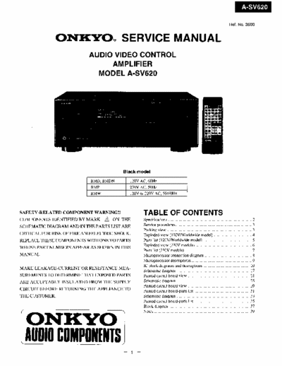 Onkyo ASV620 integrated amplifier