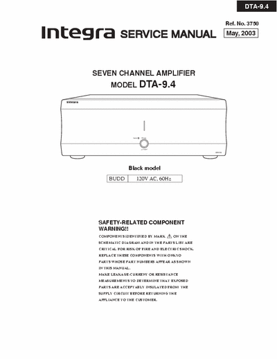 Onkyo DTA9.4 power amplifier