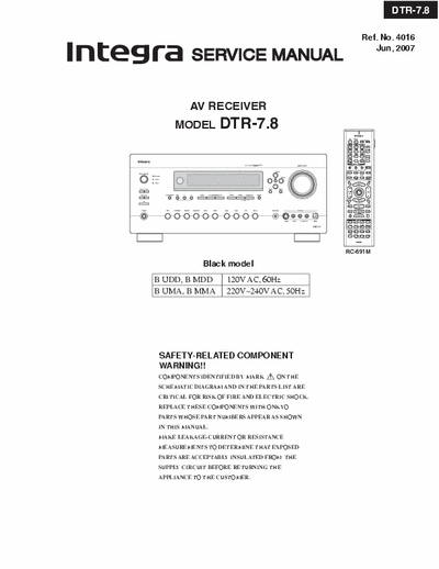 Onkyo DTR7.8 S.MANUAL