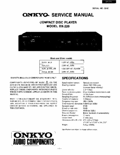 Onkyo DX220 cd