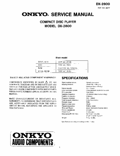 Onkyo DX2800 cd