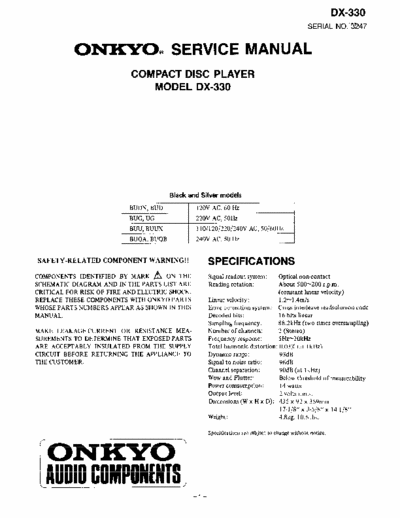 Onkyo DX330 cd