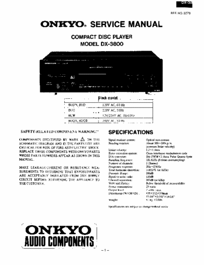 Onkyo DX3800 cd