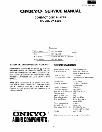 Onkyo DX5500 cd