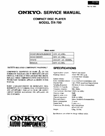 Onkyo DX700 cd