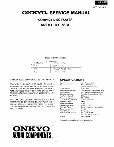 Onkyo DX788F cd