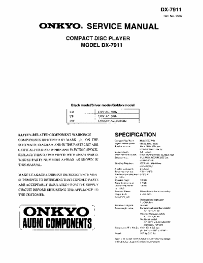 Onkyo DX7911 cd