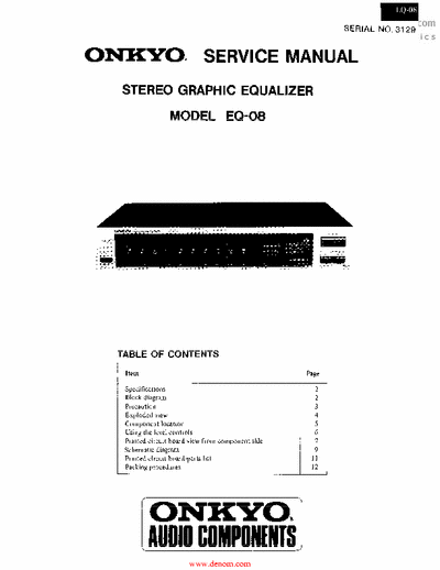 Onkyo EQ08 equalizer