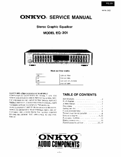 Onkyo EQ201 equalizer