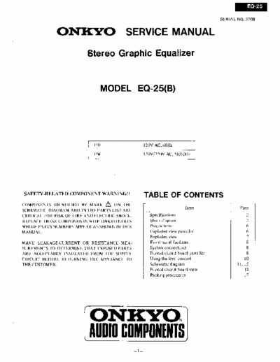 Onkyo EQ25 equalizer