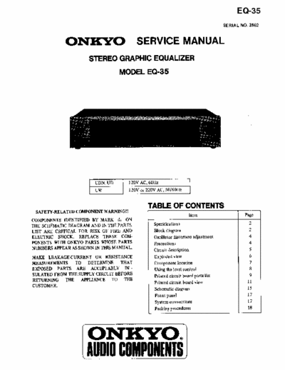 Onkyo EQ35 equalizer