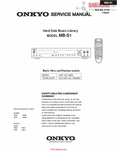 Onkyo MBS1 HDD music library