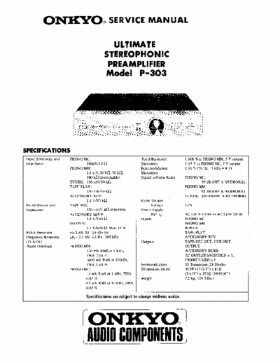 Onkyo P303 preamp