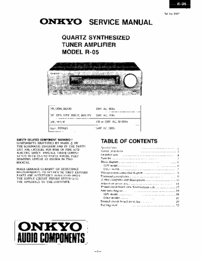 Onkyo R05 receiver