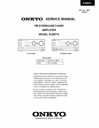 Onkyo R805TX receiver