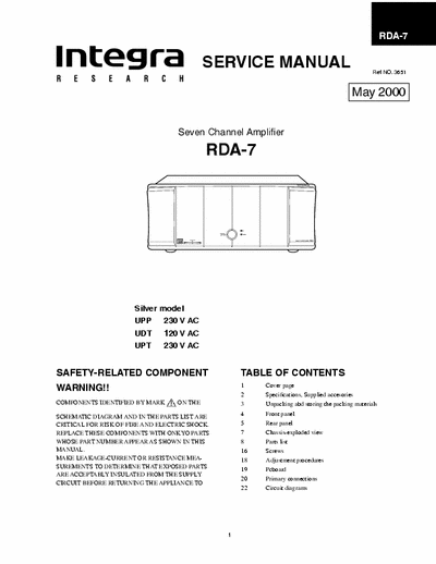 Onkyo RDA7 power amplifier