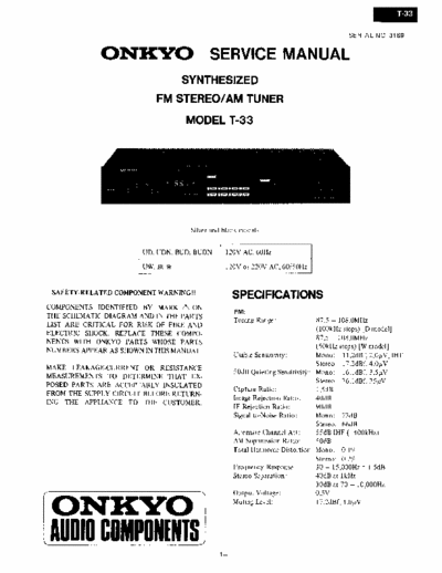 Onkyo T33 tuner