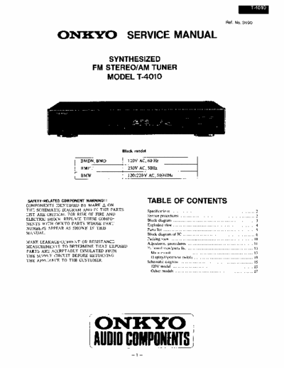 Onkyo T4010 tuner