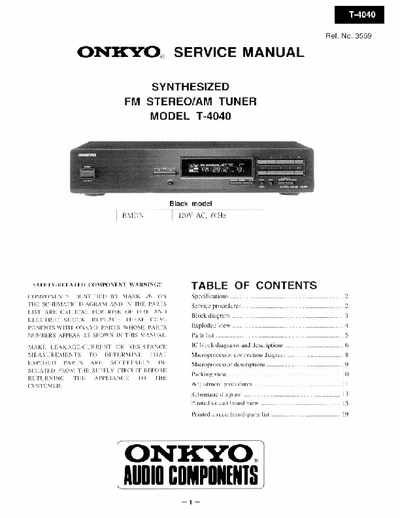 Onkyo T4040 tuner