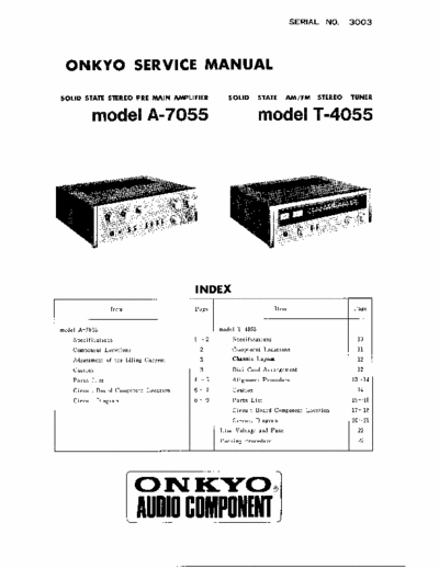 Onkyo T4055 tuner