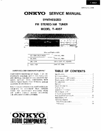 Onkyo T4057 tuner