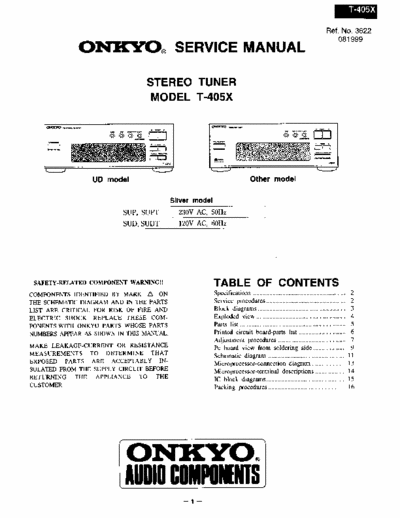 Onkyo T405 tuner