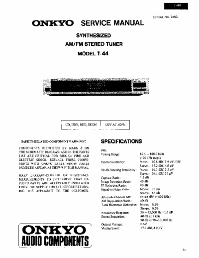 Onkyo T44 tuner