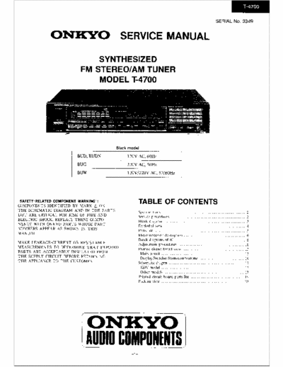 Onkyo T4700 tuner