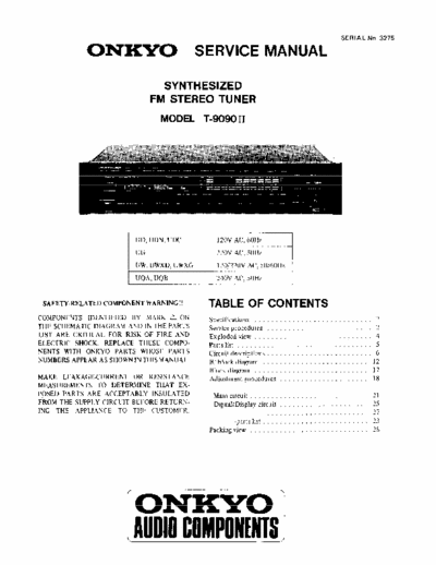 Onkyo T9090II tuner