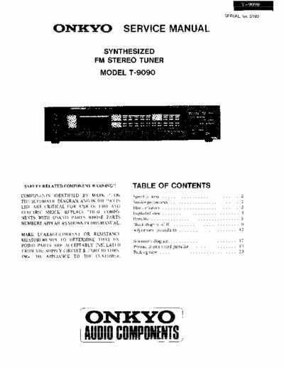 Onkyo T9090 tuner