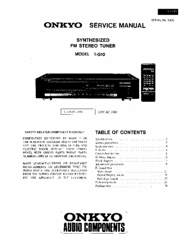 Onkyo TG10 tuner