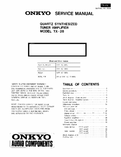 Onkyo TX28 receiver