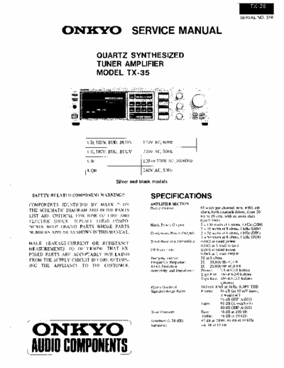 Onkyo TX35 receiver