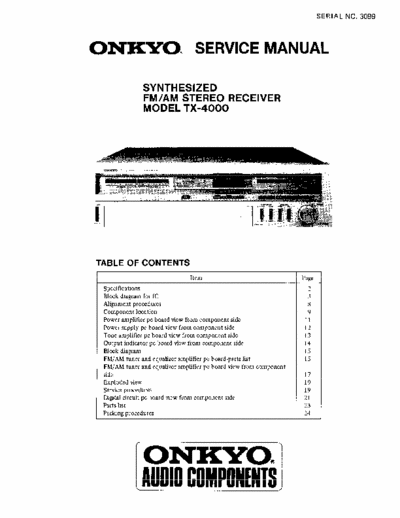 Onkyo TX4000 receiver