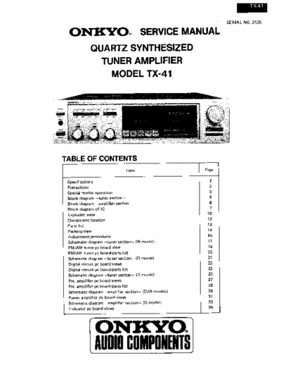 Onkyo TX41 receiver