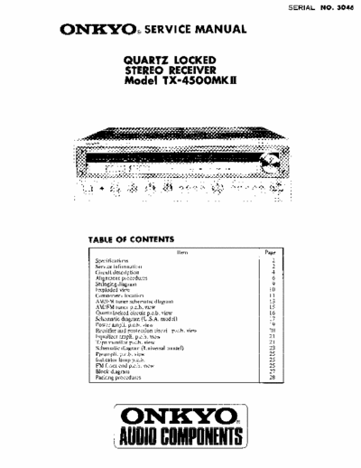 Onkyo TX4500MkII receiver