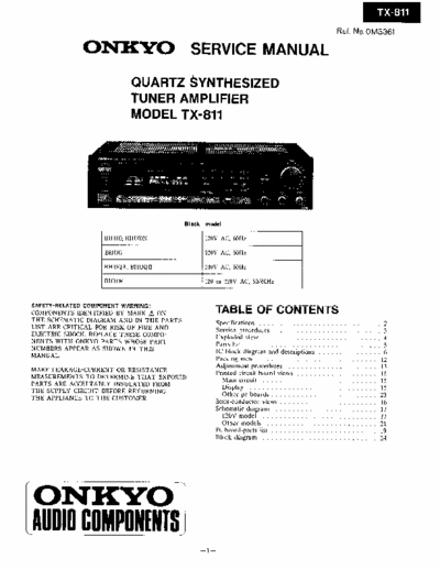 Onkyo TX811 receiver