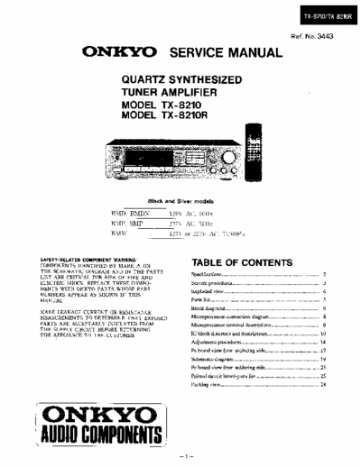 Onkyo TX8210 receiver