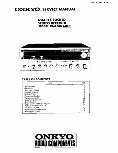 Onkyo TX8500MkII receiver