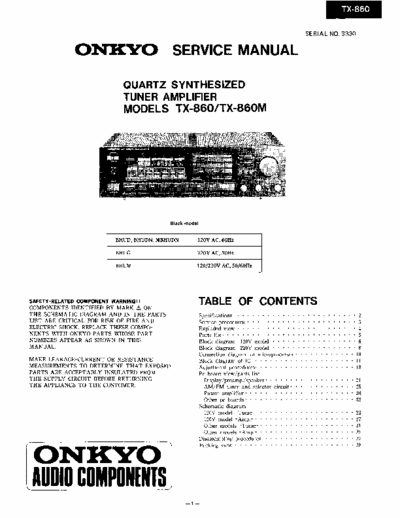 Onkyo TX860 receiver