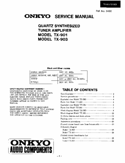 Onkyo TX901 receiver