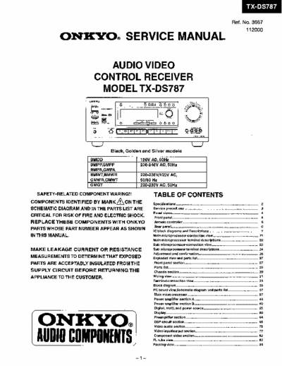 Onkyo TXDS787 receiver