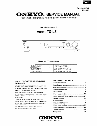Onkyo TXL5 receiver (jap.lang.)